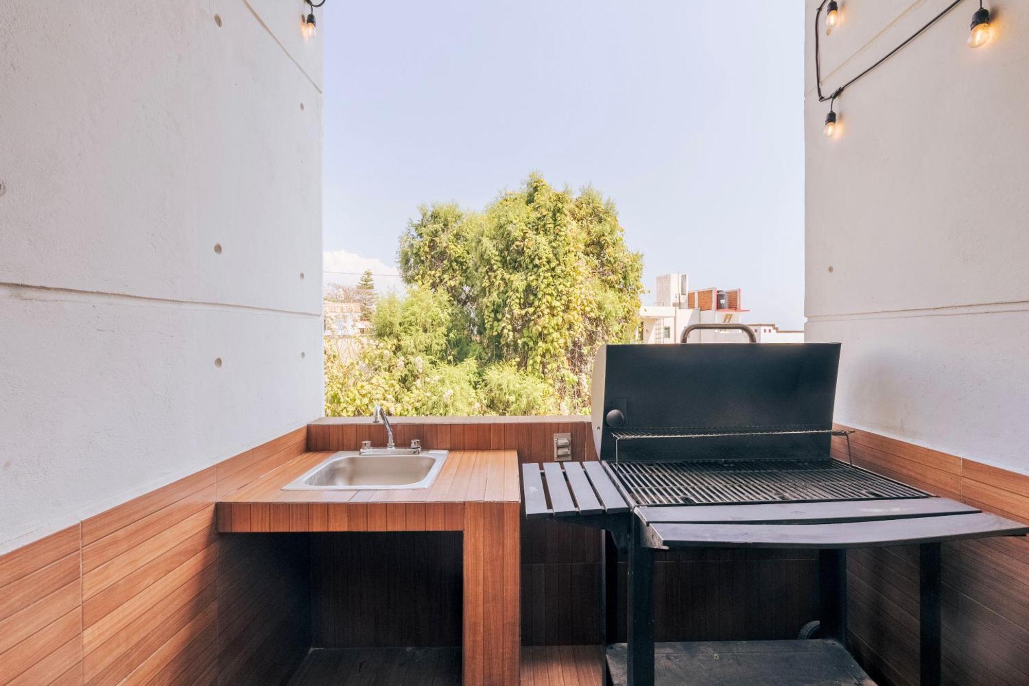 Loft Arte Y Diseno Alberca Climatizada, Amenidades Y Lujo, Terraza Privada Con Asador De Carbon, Cuernavaca Somos Los Unicos Que Te Ofrecemos Para Tu Uso Personal Y Exclusivo 2 Jacuzzis Con Agua Caliente Y Sistema De Hidromasaje Tipo Spa Luaran gambar