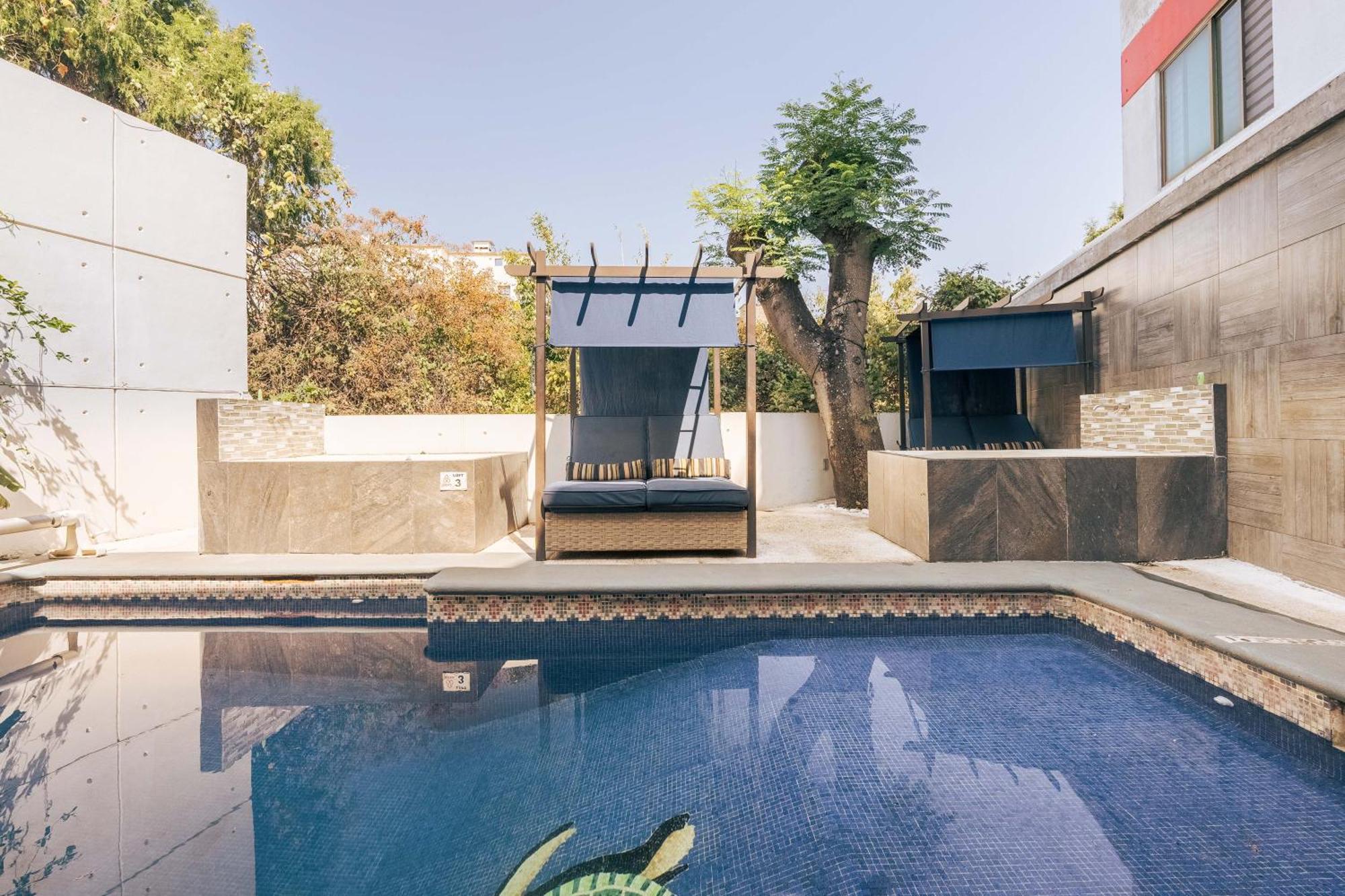 Loft Arte Y Diseno Alberca Climatizada, Amenidades Y Lujo, Terraza Privada Con Asador De Carbon, Cuernavaca Somos Los Unicos Que Te Ofrecemos Para Tu Uso Personal Y Exclusivo 2 Jacuzzis Con Agua Caliente Y Sistema De Hidromasaje Tipo Spa Luaran gambar